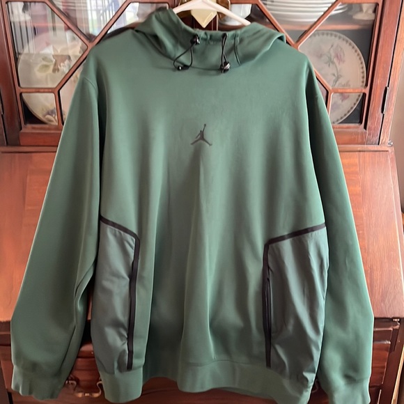 Jordan Shirts Mens Air Jordan Medium Emerald Green Hoodie